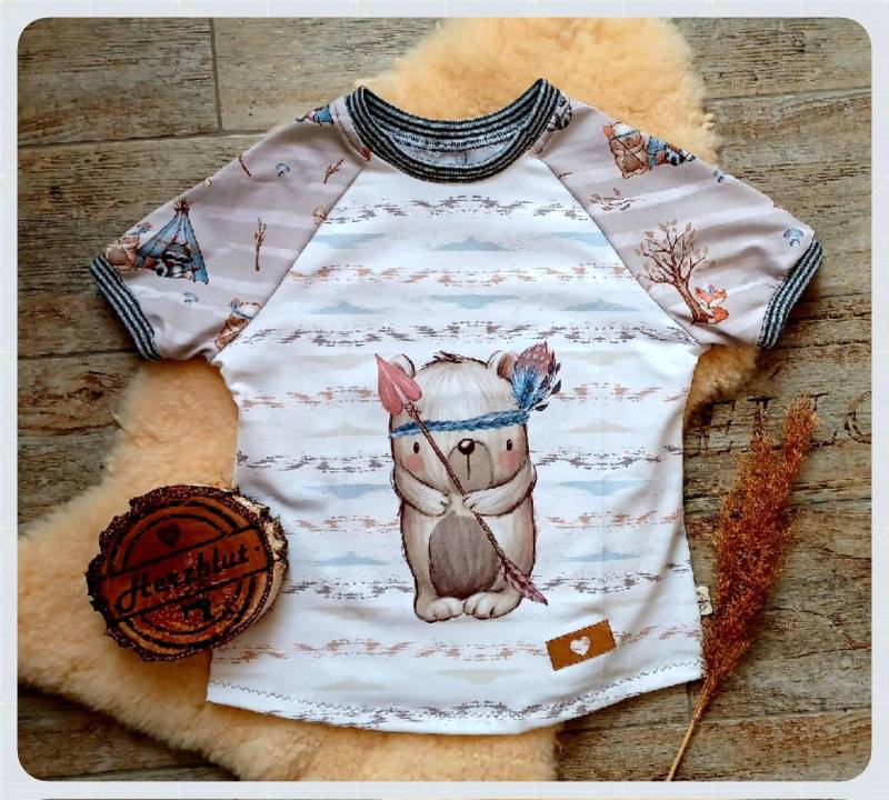 T-Shirt, Shirt Mit Raglanärmeln Größe 104 T-Shirt, Shirt Mit Raglanärmeln Größe 104 von MitHerzblutVonJana