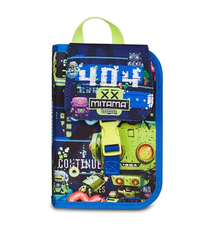 Mitama Schulmäppchen mit 4 Reißverschlüssen, Blau, Federmäppchen, Dreifachfach mit Stiften, Bleistiften, Farben, Zubehör Rucksack, Grundschule, Kinder, blau, Modern Mitama Schulmäppchen mit 4 Reißverschlüssen, Blau, Federmäppchen, Dreifachfach mit Stiften, Bleistiften, Farben, Zubehör Rucksack, Grundschule, Kinder, blau, Modern von Mitama
