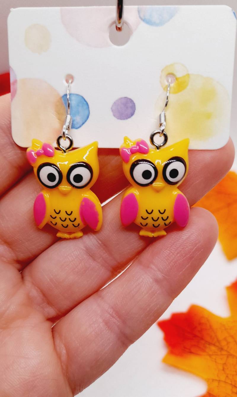 925 Eule Ohrringe /Kinderohrringe /Schmuck Eulen/Sommerohrringe von MitbringselBoutique