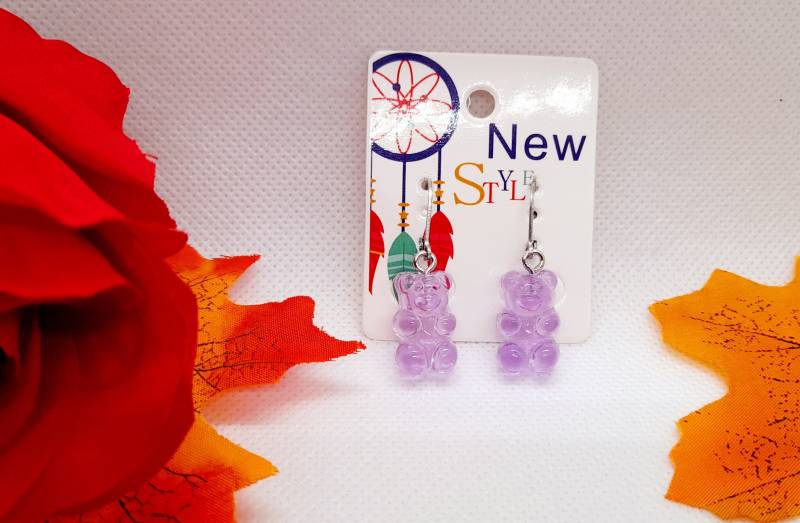 Gummibärchen Kinderohrringe Verschiedene Farben /Für Allergiker Geeignet von MitbringselBoutique