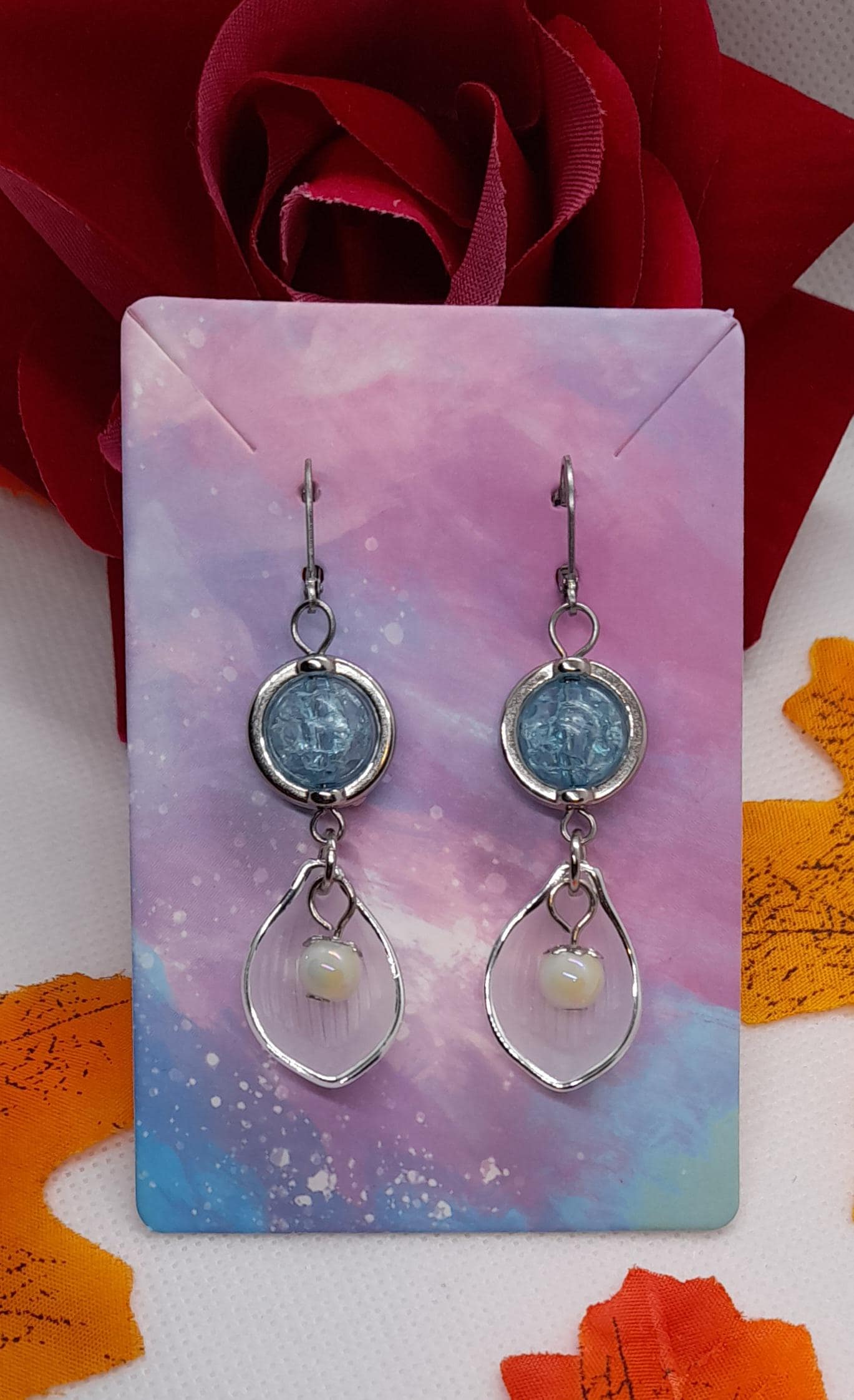 Ostern Ohrringe, Glitzernde Lange Ohrringe, Damen Ohrringe , Mitbringsel, Hängeohrringe Bezaubernde von MitbringselBoutique