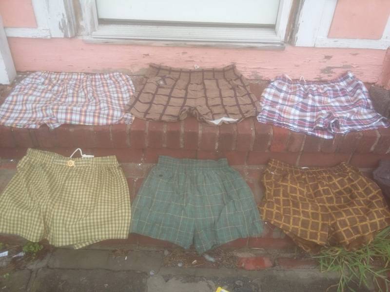 1950Er Jahre Vintage Herren Badeanzüge Neue Shorts Badehose Kordelzug Pick 1 Plaid Beach Pool Wear Turnschuhe Und T-Shirts Schuhe von MitchAmericanvintage
