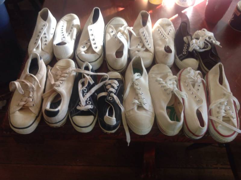 1960Er Jahre Vintage Sneakers Deadstock Leinwand Usa Schuhe Low Top Basketball Pick 1 Paar Neue Alte Männer Frauen Kinder Nicht Converse Jeans von MitchAmericanvintage