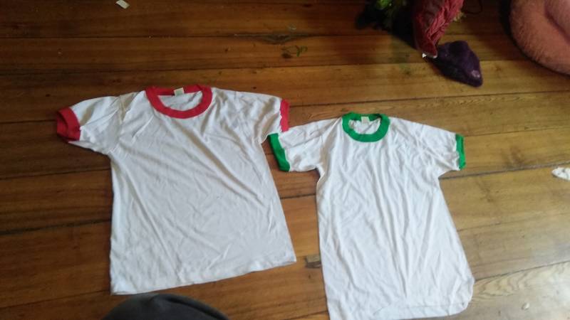 2 Jungen 14 16 Vintage Deadstock Bildschirm Sterne T-Shirts Ringer Tragen Jeans Hosen Turnschuhe Schuhe Mantel Kleid Jacke von MitchAmericanvintage