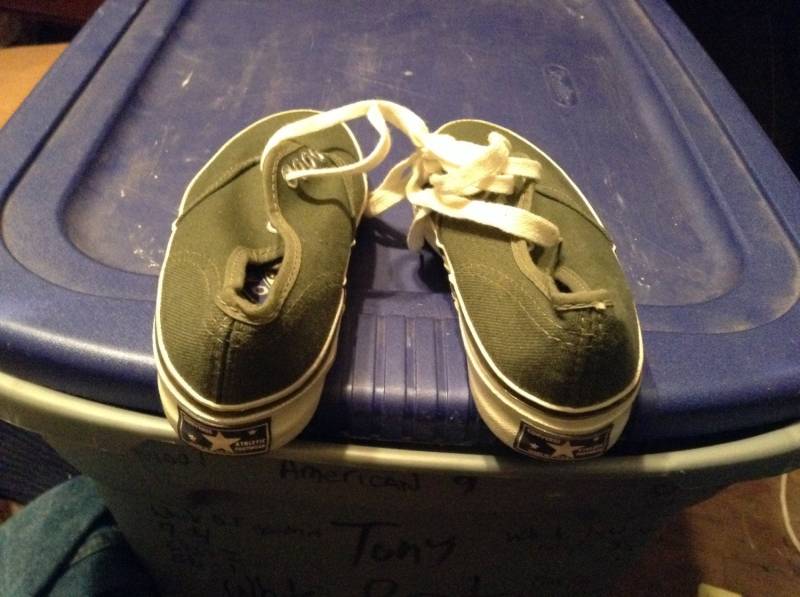 Converse Deadstock Vintage Sneaker 1950Er Made Usa Pick 1 Paar Größe Jungs 12, 5 2, 5 Schuhe Damen 4, 5 Canvas Tragen Jeans T Shirt von MitchAmericanvintage