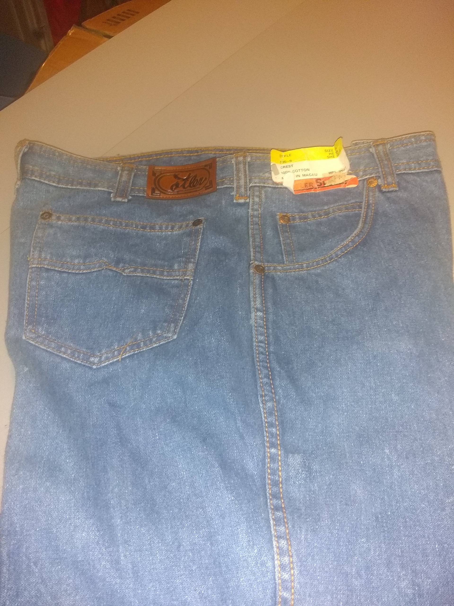 Cotler 1980 Herren Designer Jeans Deadstock Vintage Neu Alt Baumwolle Gerade Bein Hi Rise 30 X Wear Sneaker T Shirt Schuh Stiefeljacke von MitchAmericanvintage