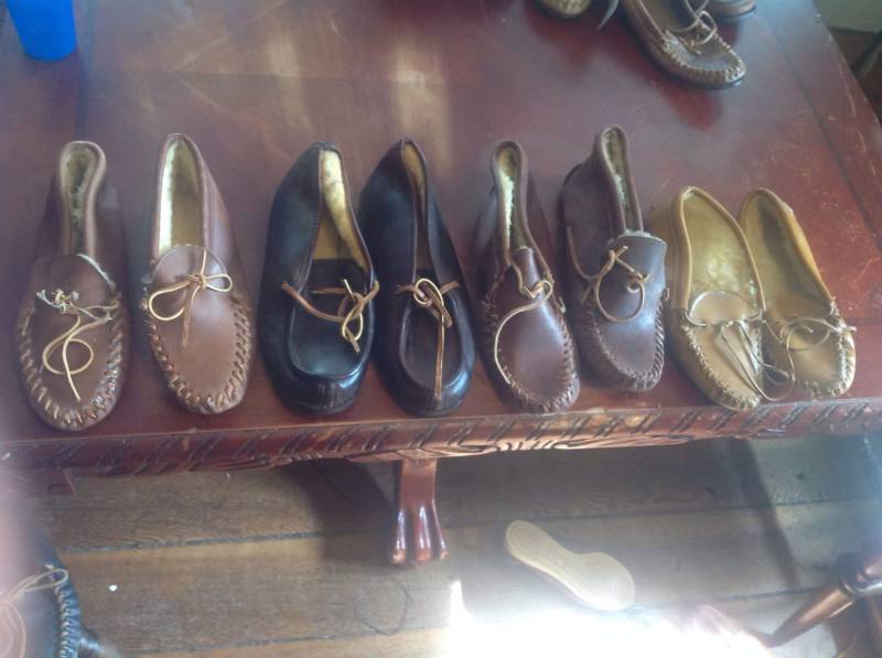 Deadstock Vintage 1950Er Mokassins Pelz Gefütterte Schuhe Nicht Stiefel Leder Herren Damen Made Usa Tragen Jeans T-Shirts Hose Jacke Mantel Kleid von MitchAmericanvintage