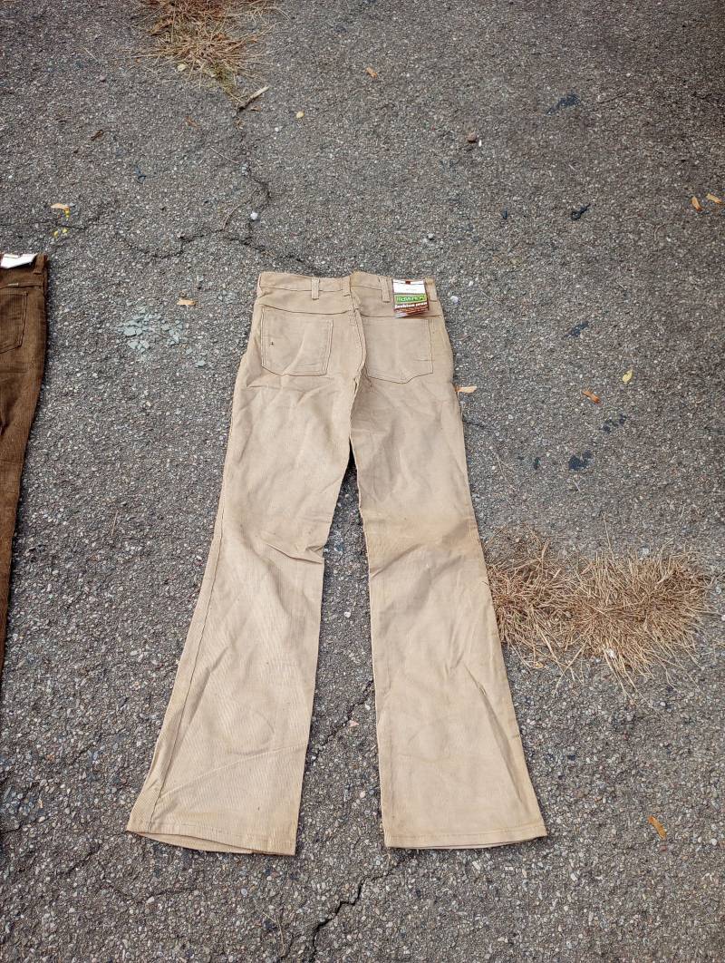 Deadstock Vintage 1970 Cord Jeans Hose Maverick Stiefel Flare Made Usa Herren 28x32 27x32 29x30 30x34 31x32 Wear Sneaker T Shirt Schuhschuh Mantel von MitchAmericanvintage