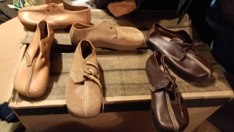 Deadstock Vintage Anne Kalso Earth Schuhe Negitive Heels 1970 Schnürung Pick 1 Paar Größe Damen 5 5, 5 6 Keine Stiefel Oder Sneakers von MitchAmericanvintage