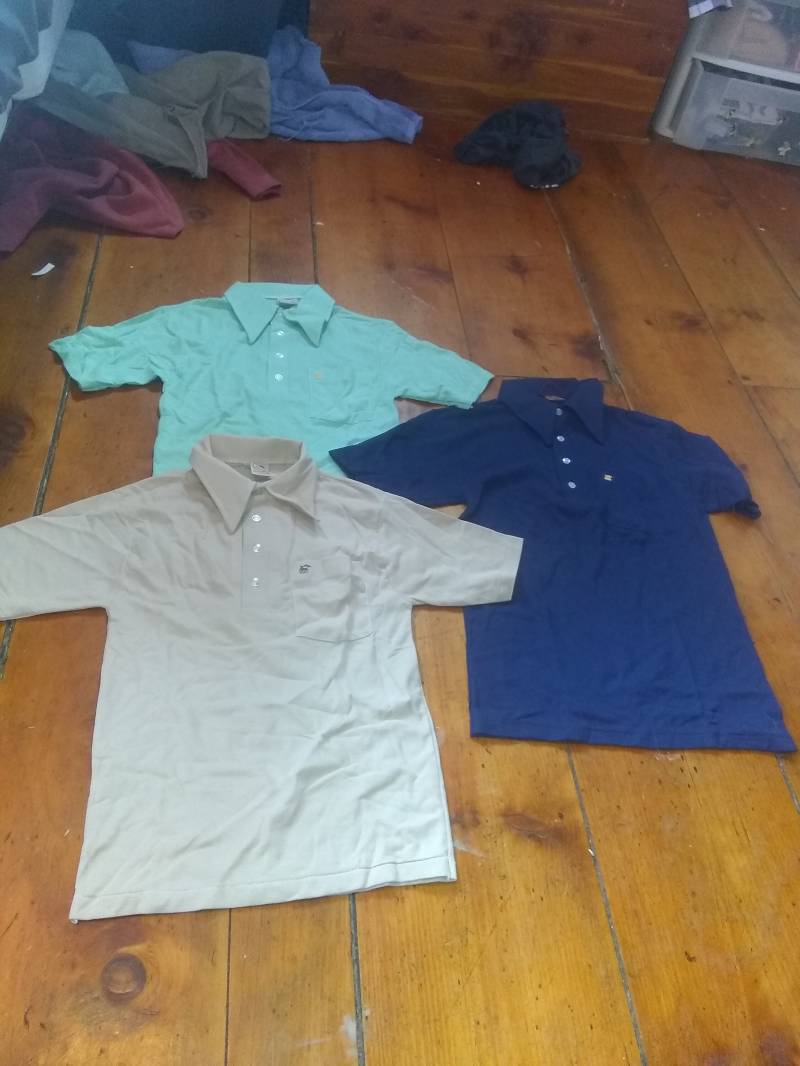 Deadstock Vintage Fruit Loom Golf 1970Er Kramer Strick Kurzärmeliges Hemd Herren Made Usa Baumwolle Blend Pick 1 Tragen Jeans Hose Schuhe Mantel von MitchAmericanvintage