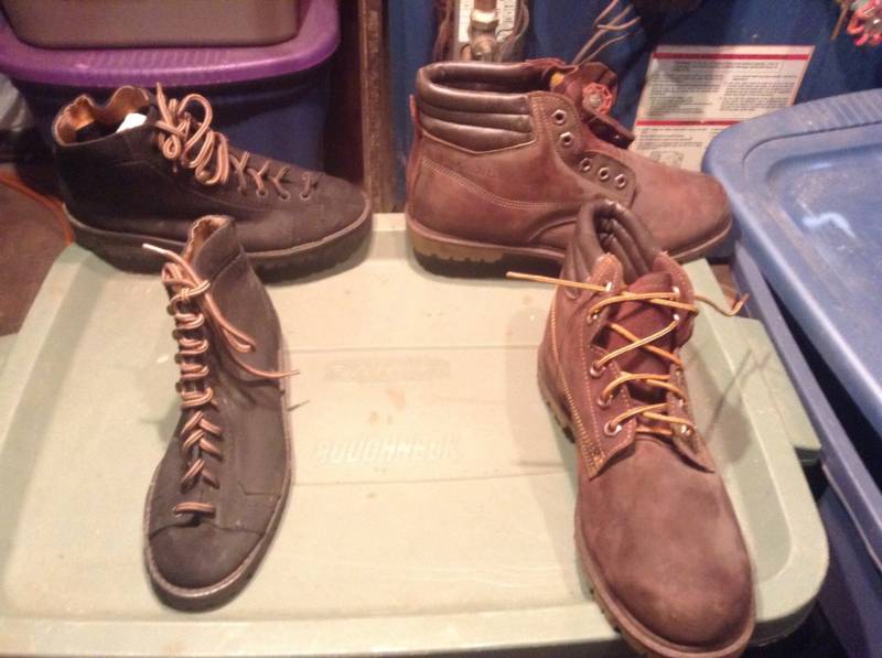 Deadstock Wandern Damen Vintage Schuhe Wildleder Oberer Schnürstiefel Neue Alte Pick Size Wear T Shirt Jeans Hose Sweater Mantel Jacke Kleid von MitchAmericanvintage