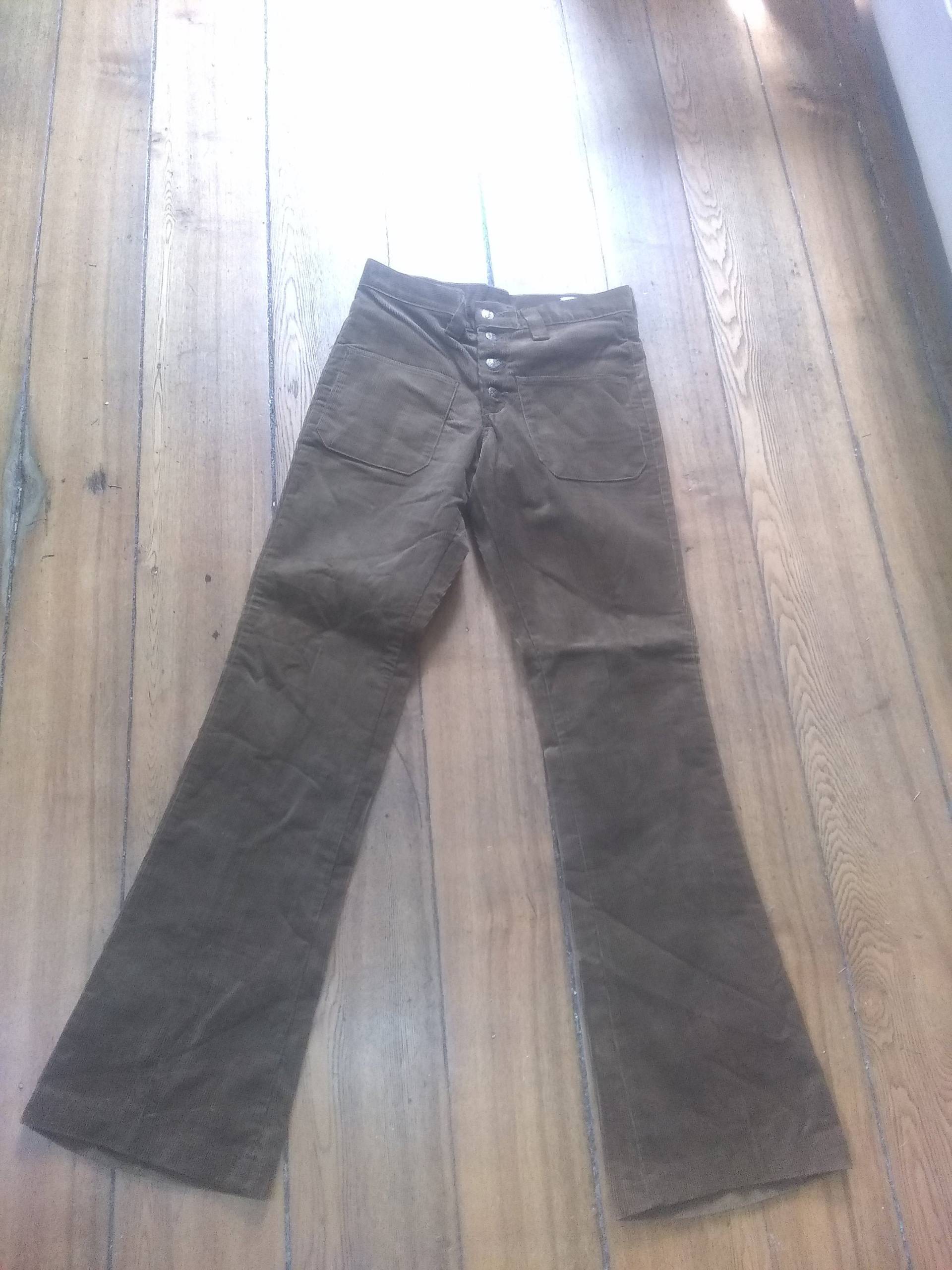 Farah Cord Deadstock Vintage Nos Aufnäher Taschenknopf Fly Bellbottom Jean Baumwolle Usa 30x34 31x31 38x32 Pant Wear Sneaker Shirt Schuhstiefel von MitchAmericanvintage