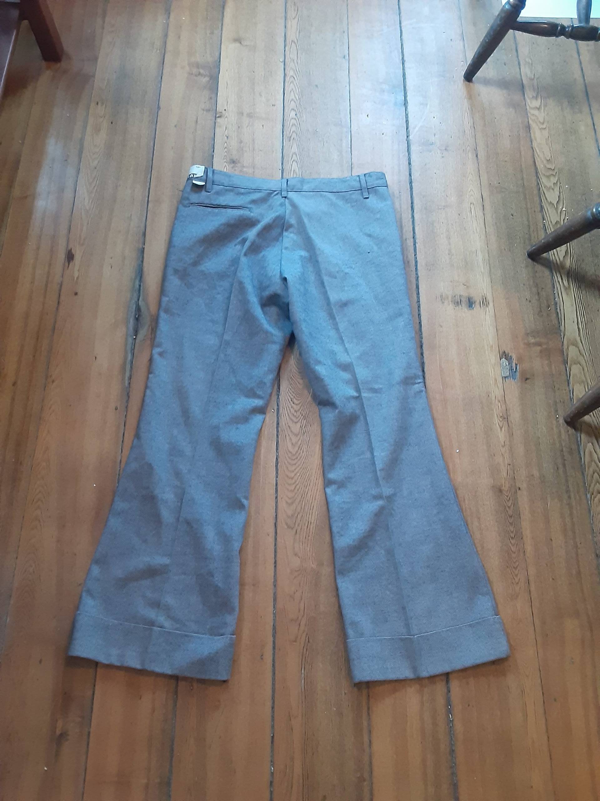 Farah Vintage Nos Deadstock Manschetten Jean Herren 38x33 32x29 Twill Pant Neue Disco Retro 1970 Tragen Sneaker Shirt Schuhjacke Mantel Stiefel von MitchAmericanvintage