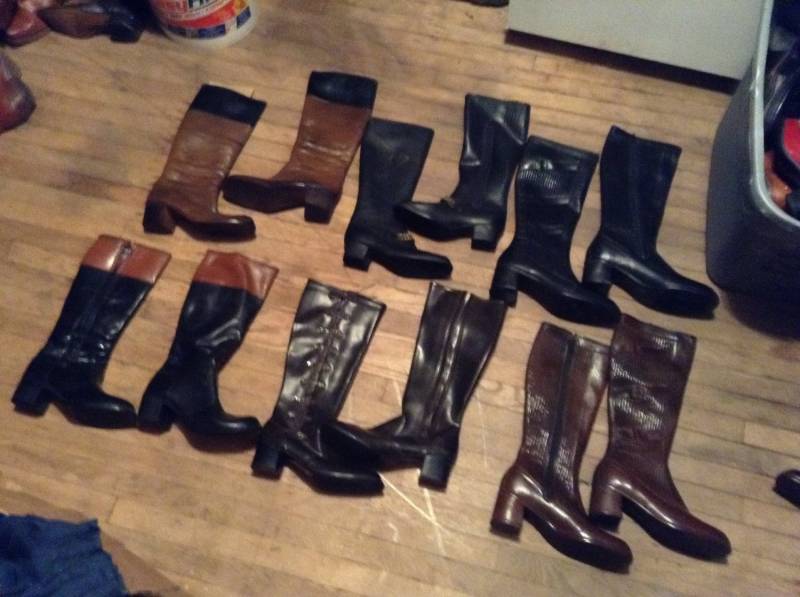 Go Stiefel Damen Gummifell Gefüttert Vintage Deadstock 1960Er Schuhe Pick 1 Paar Tragen Jeans T Shirt Hose Kleid Mantel Jacke von MitchAmericanvintage