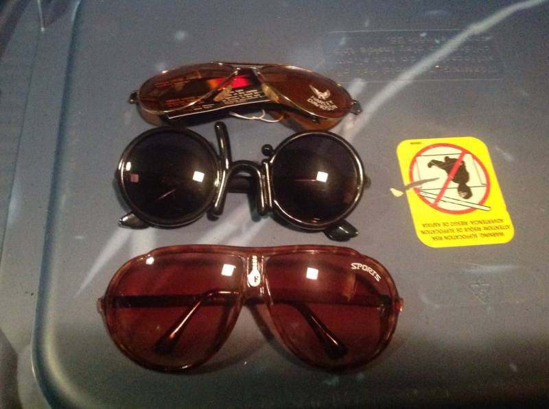 Jahrgang 1980 Sonnenbrille Visiere Schattierungen Herren Pick 1 Harley Davidson John Lennon Sporto Deadstock von MitchAmericanvintage