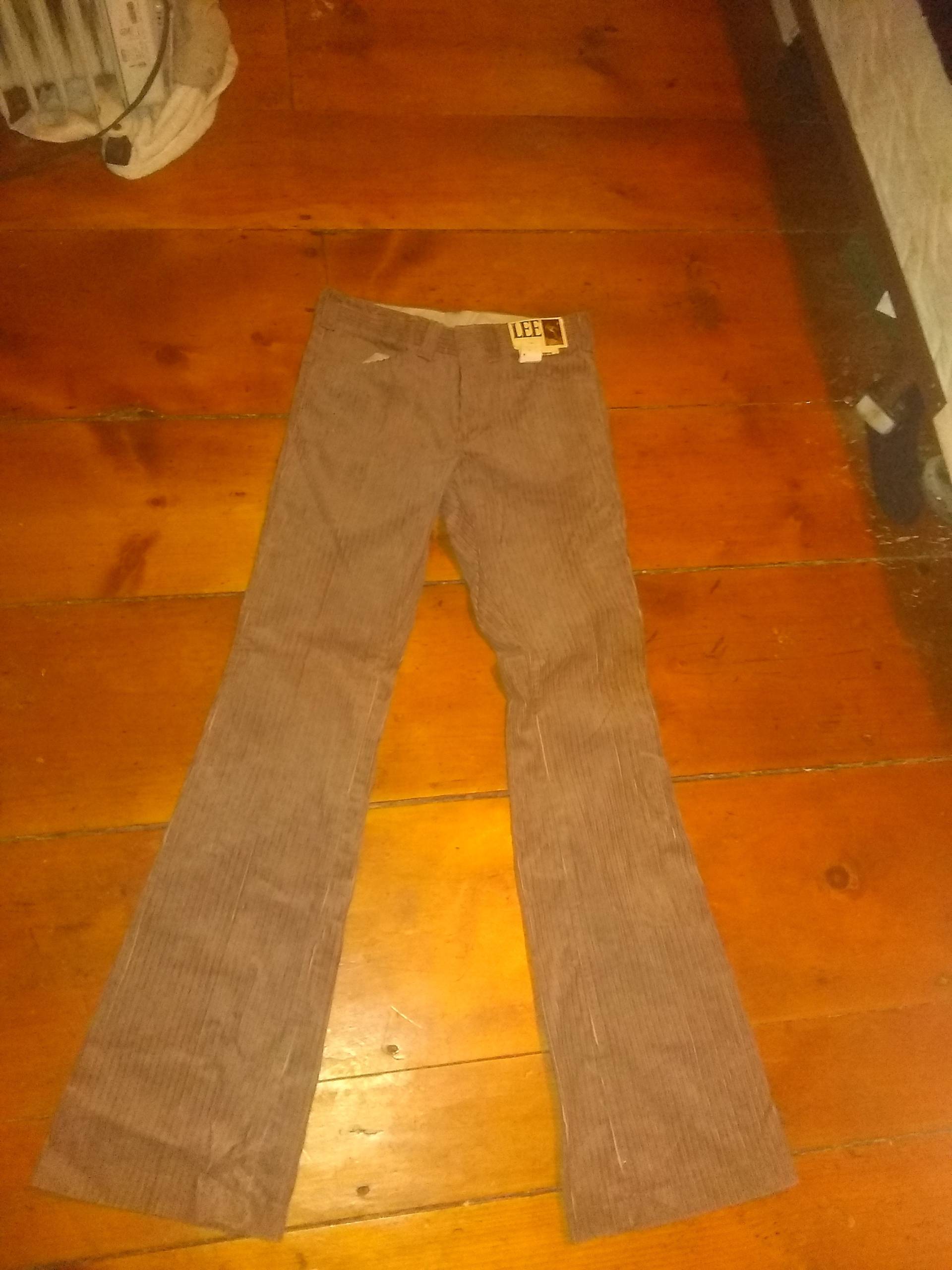 Lee Baumwolle Cord Vintage Deadstock Hi Rise Flare Jeans Hosen 1970 Männer 30x36 Made Usa New Old Disco Retro Wear T Shirts Schuhstiefel von MitchAmericanvintage