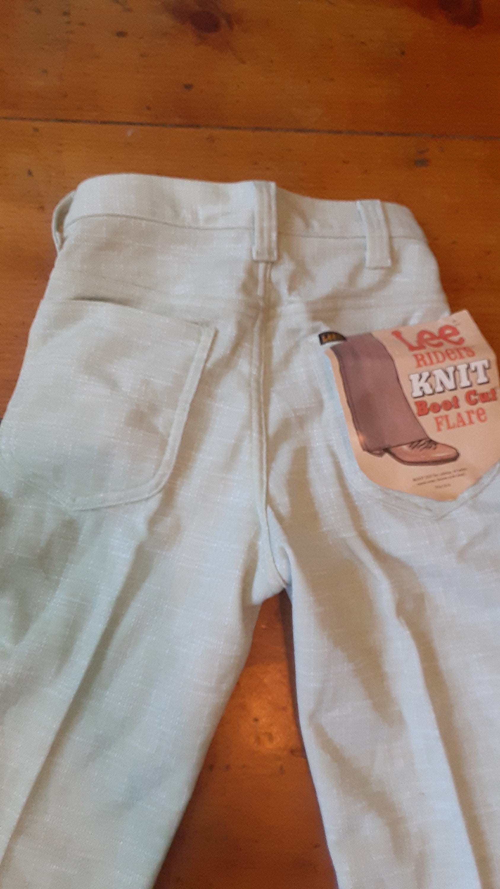 Lee Flare Boot Cut Polyester Männer 27x32 28x30 29x34 30x31 31x32 34x32 Vintage Deadstock Jean 1970 Hi Rise Nos Hose Sneaker Shirt Schuh Jacke von MitchAmericanvintage