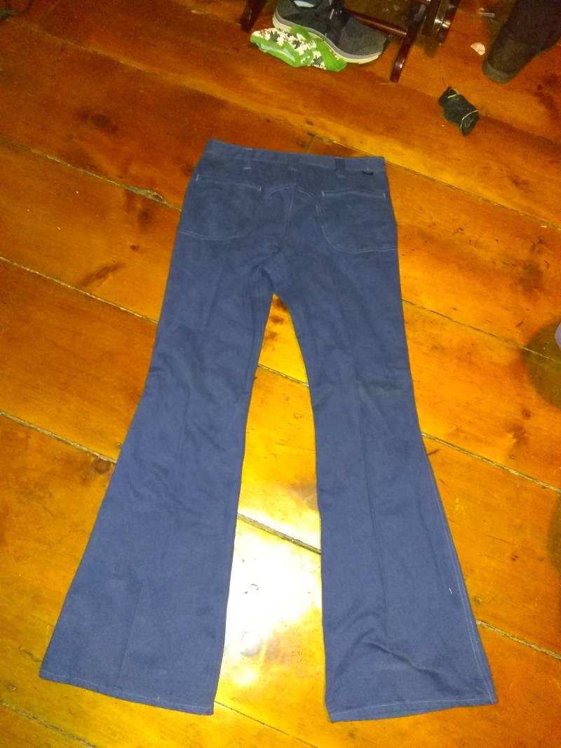 Lee Vintage Deadstock 1970S Herren Jeans Made Usa Pant New Old Cotton Retro Bellbottom Hi Rise 32x34 32x32 Wear Sneaker T Shirt Boot Schuhjacke von MitchAmericanvintage