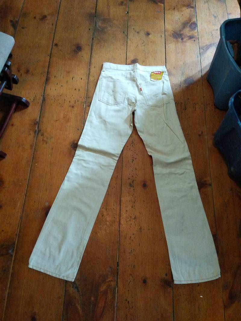 Levi 519 Vintage Deadstock Baumwolle Jeans Kontraststich Usa Herren 29x32 Straight Leg Pant 1970 Hi Rise Wear Sneaker T Shirt Boot Shoe Jacket von MitchAmericanvintage