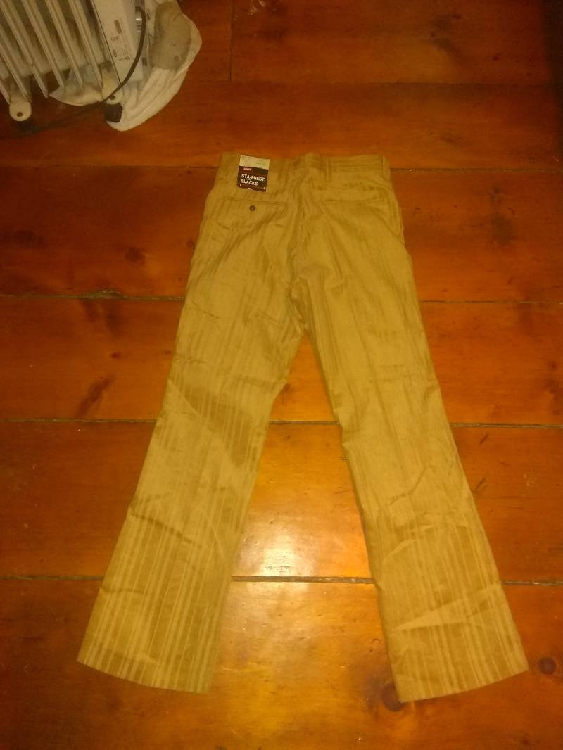 Levi Baumwolle Cord Vintage Deadstock Hi Rise Flare Jeans Hose 1970 Männer 31x30 Made Usa New Old Disco Retro Wear Sneaker T Shirts Schuhstiefel von MitchAmericanvintage