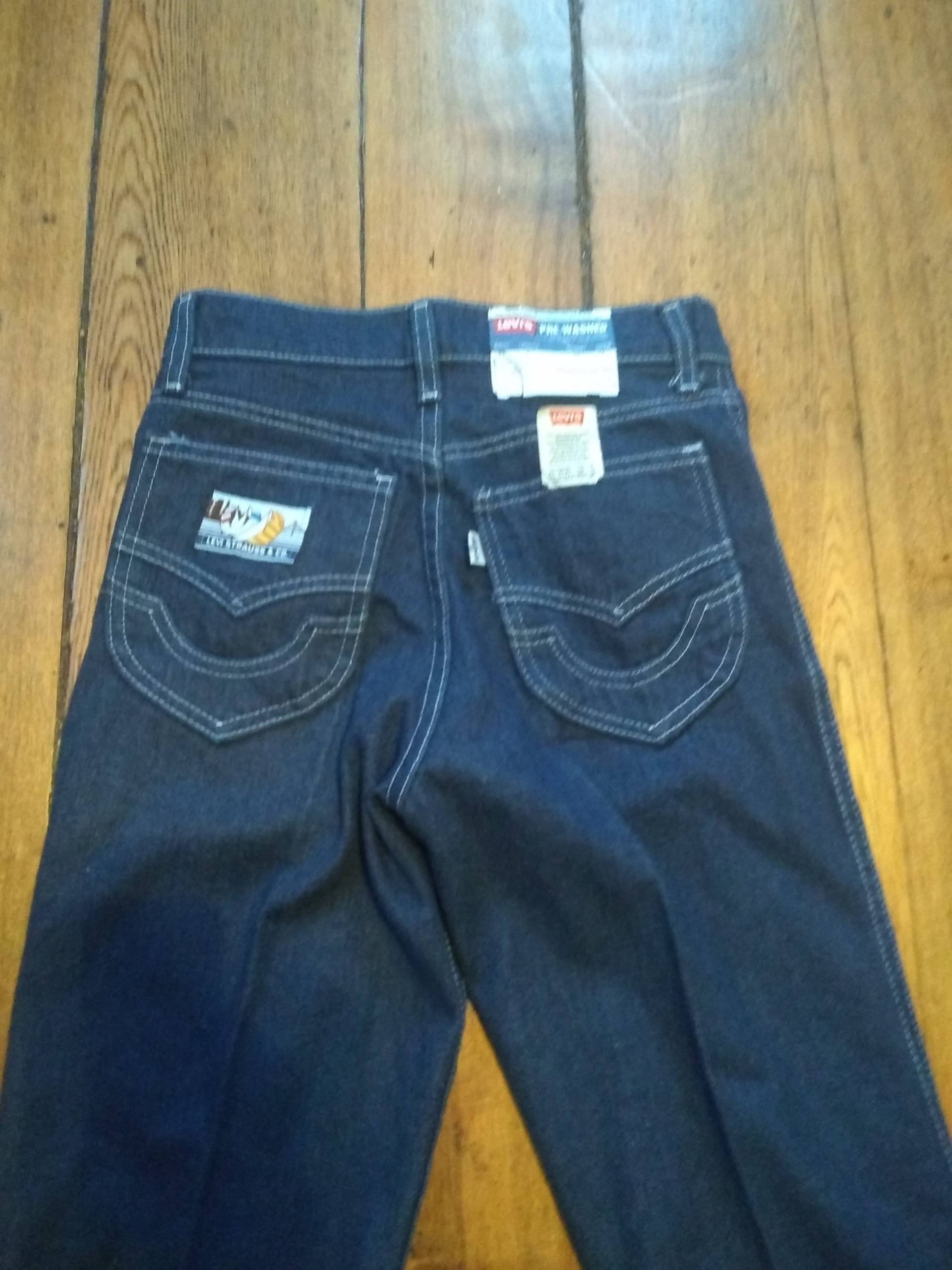 Levi Deadstock Vintage Jeans Gerades Bein Herren 26x34 27x34 28x34 29x32 30x34 1980 Usa New Old Stretch Denim Pant T Shirt Sneaker Schuhjacke von MitchAmericanvintage