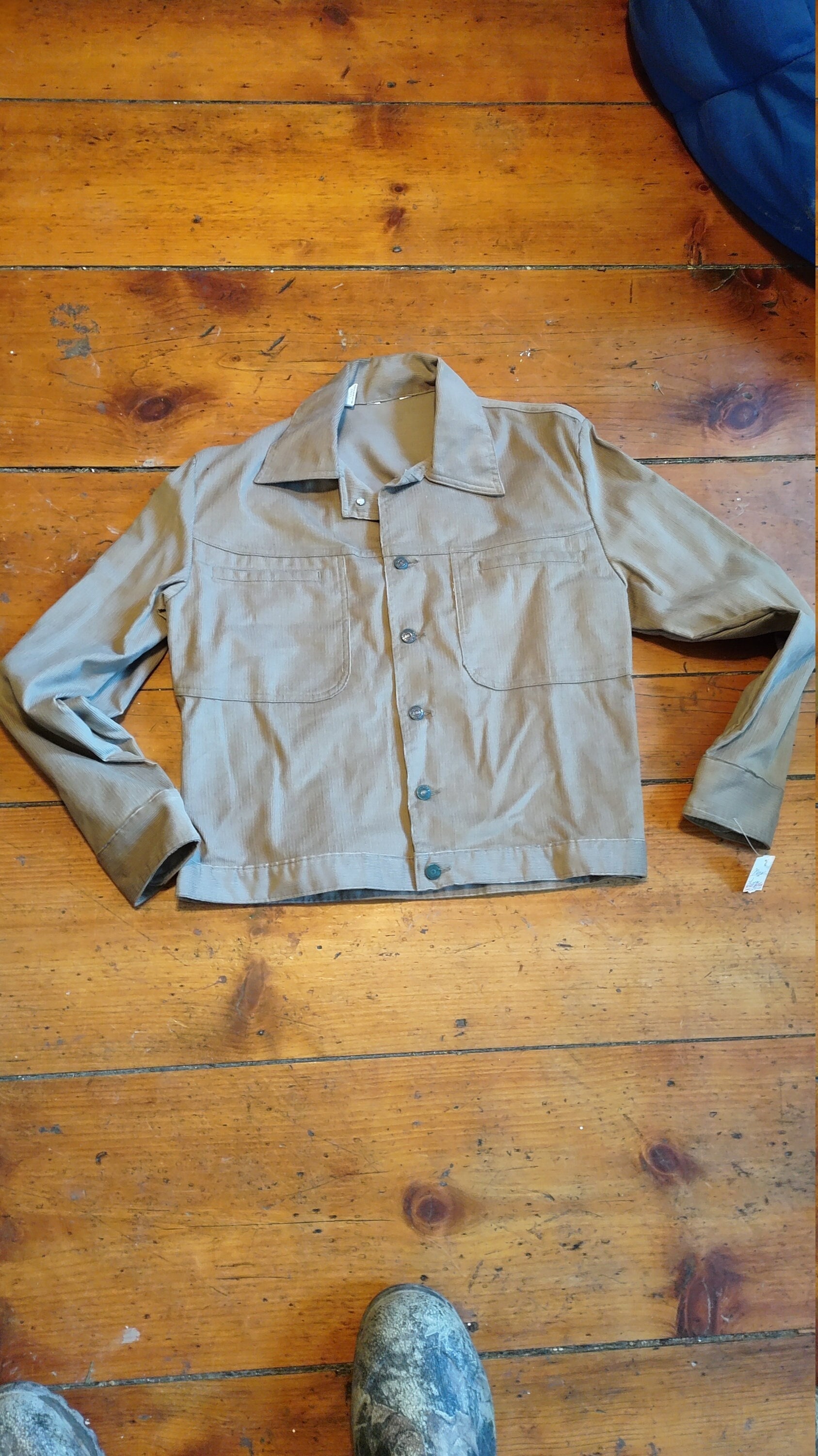 Levi Kord Vintage Deadstock Baumwolle Jeanjacke 1970 Herren Small Medium Or Large Usa Mantel Unregelmäßig Geschnitten Tag Und Rostfleck Pick 1 von MitchAmericanvintage