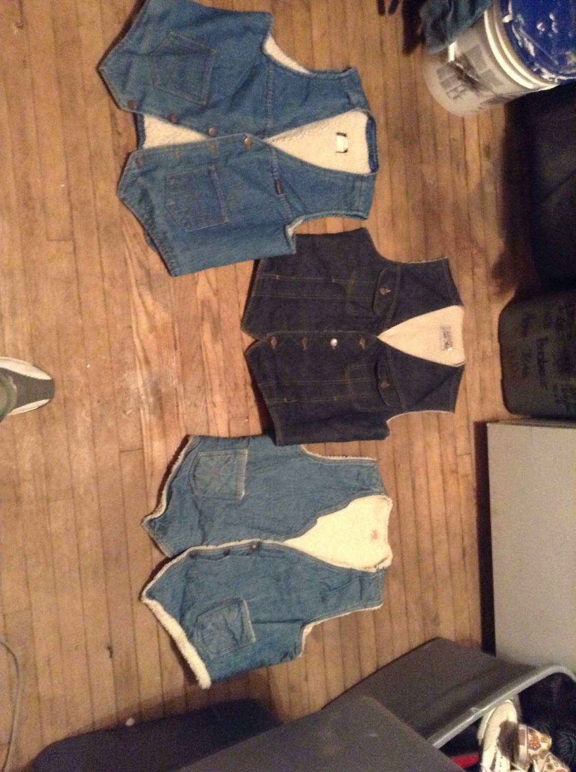 Levi Vintage Lee Sheep Gefütterte Weste 1970Er Western Style Herren Kleine Große X Pick 1 Mantel Jacke Made Usa von MitchAmericanvintage