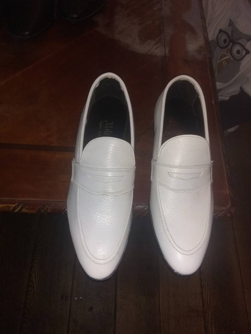 Milano Vintage Männer 1970Er Disco Schuhe Leder Loafers Stiefel Retro Deadstock New Old Made Usa Pick Size Wear Jeans T-Shirts Hose Mantel von MitchAmericanvintage