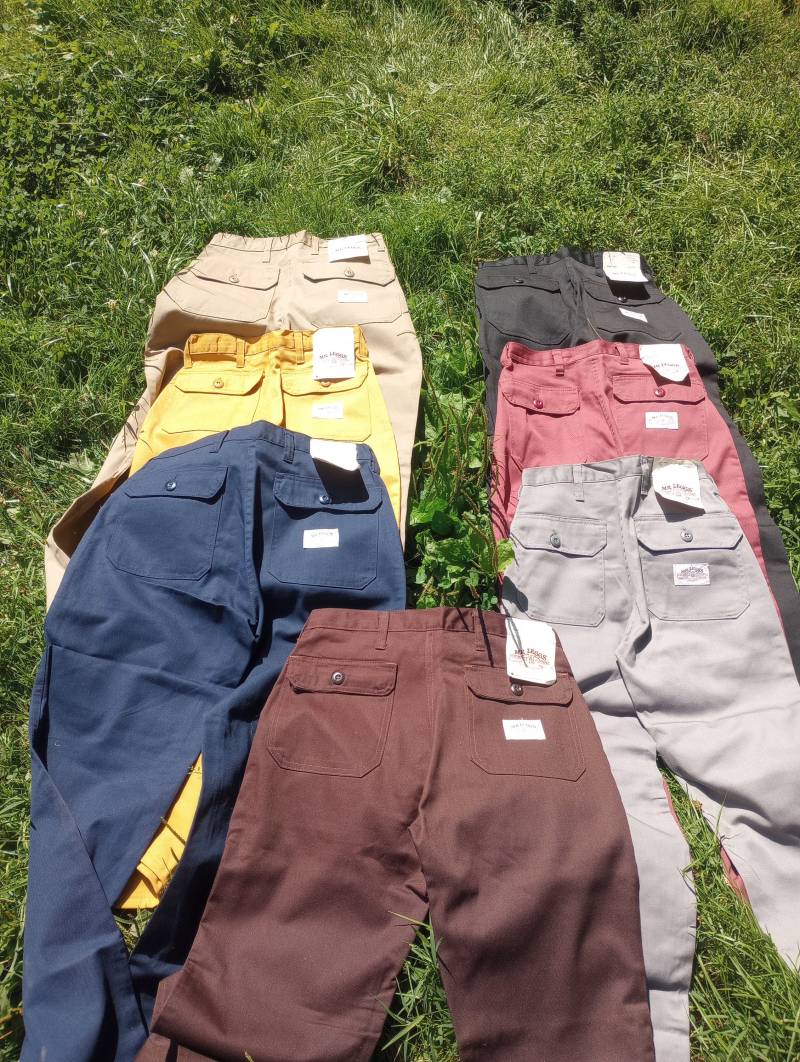 Mr Legg Deadstock Cargo 1980 Vintage Hochhaus Gerades Bein Jeans Männer Hose Neue Alte Köper Auswahl 1 Made Usa Wear Sneaker Schuh Boot T-Shirt von MitchAmericanvintage