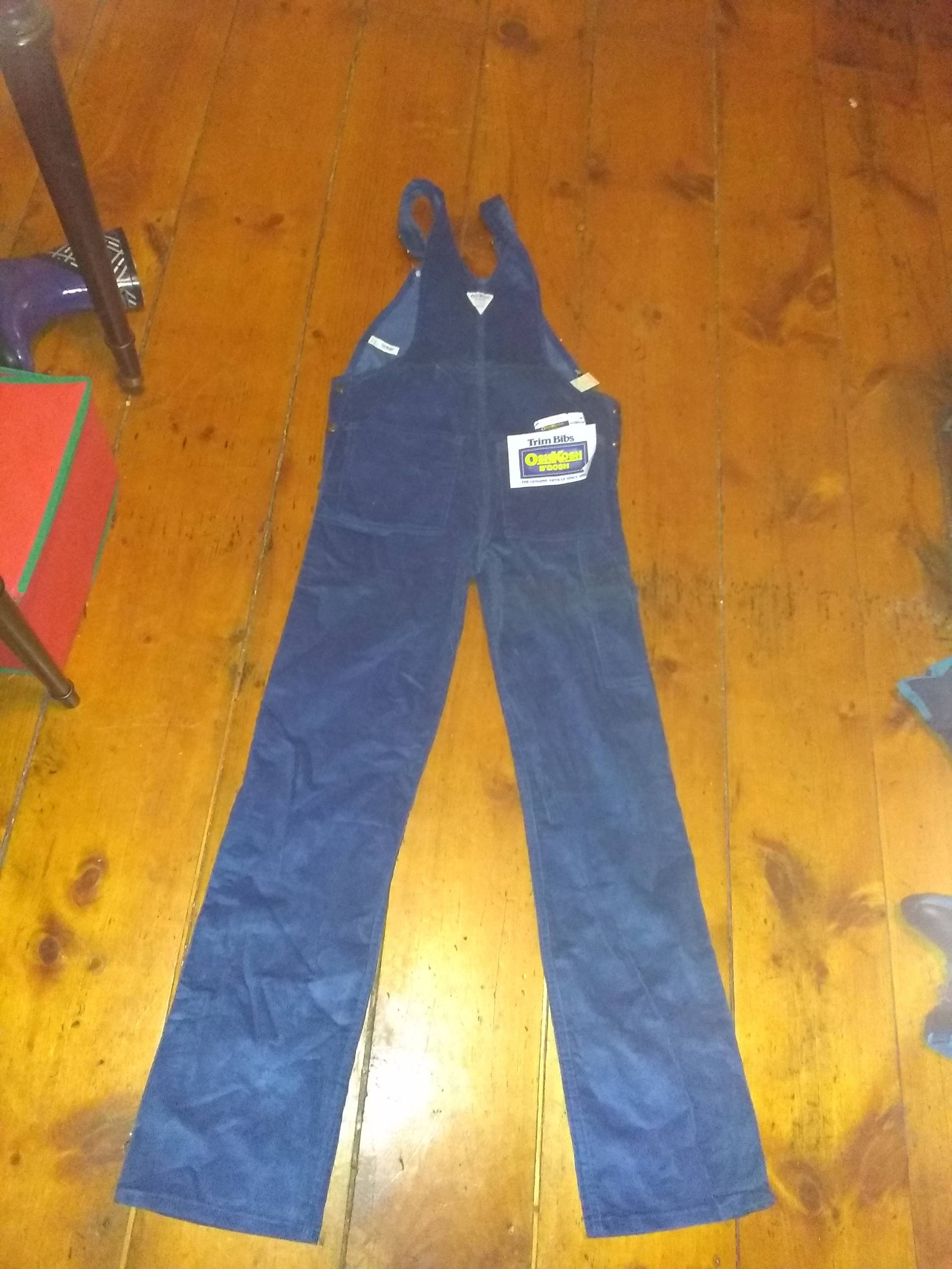 Osh Kosh Deadstock Nos Bib Overall Jean.cord Maler Hose Coverall Usa 1970 Männer 27x30 26x33 29x33 30x33 Wear T Shirt Sneaker Schuhjacke von MitchAmericanvintage