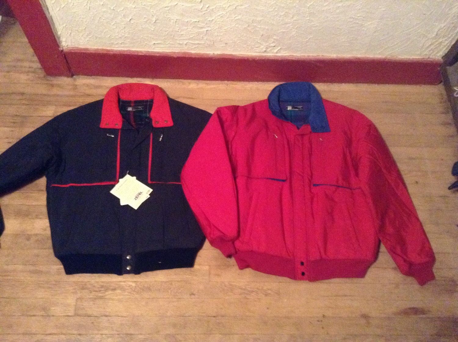 Pendleton Lobo Herren Dünnsulate Jacke Gefüttert Made Usa 1980S Deadstock Vintage New Old Pick 1 Coat Size Medium Large von MitchAmericanvintage