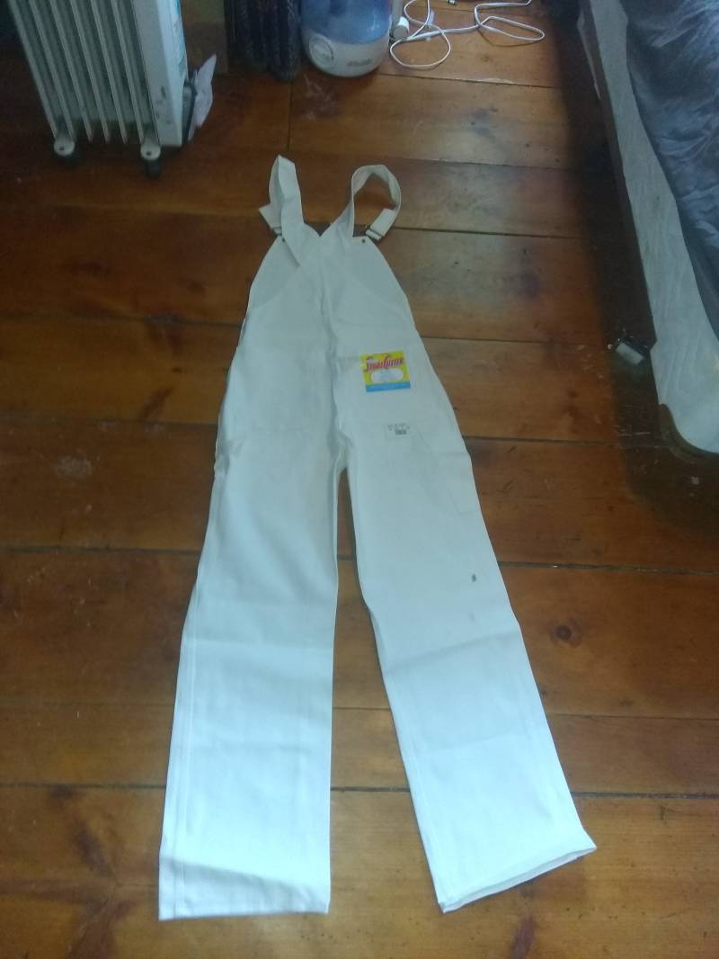 Universal Vintage Deadstock Nos Baumwolle Lätzchen Overall Maler Jean Hose Männer Taille 28 30 32 34 36 38 40 42 44 46 48 54 1970 Union Made Usa New von MitchAmericanvintage