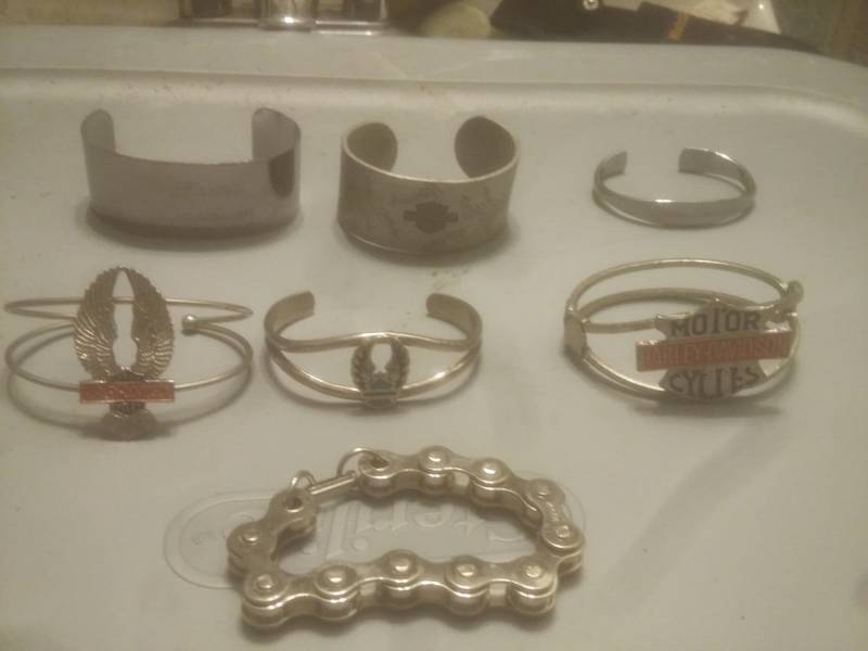 Vintage Deadstock Harley Davidson Armband Schmuck 1970 Nos Neues Altes Motorrad Made Usa Toll Mit Turnschuhen Oder Jeans Pick 1 von MitchAmericanvintage