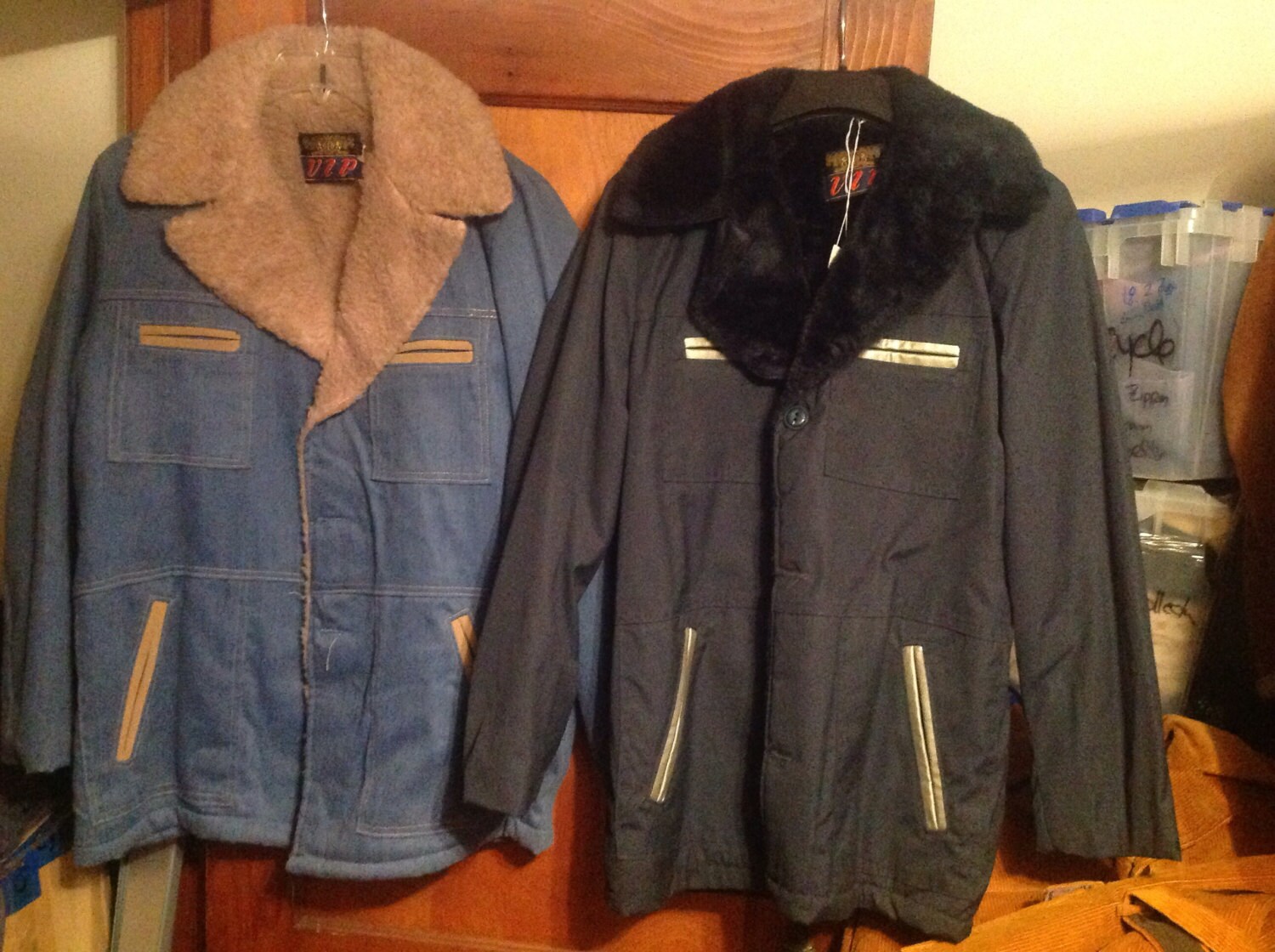 Vintage Deadstock Herren V.i.p. Mantel Jacke 1970Er Jahre Hergestellt Usa 3/4 Pelz Gefüttert Oberbekleidung Pimp Männer Mittel Oder Groß Nos New von MitchAmericanvintage