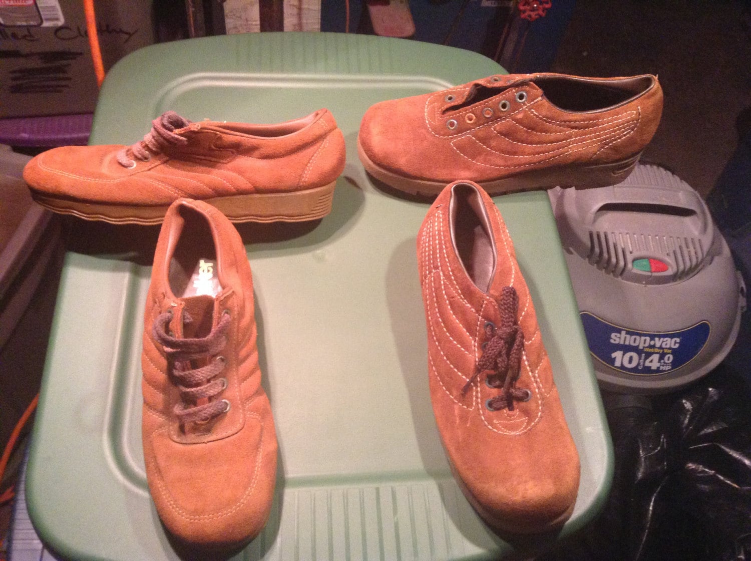 Vintage Deadstock Neue Alte 1970Er Herren Schuhe Wildleder Größe 7D Oder 8D Made Usa Boot Pick 1 von MitchAmericanvintage