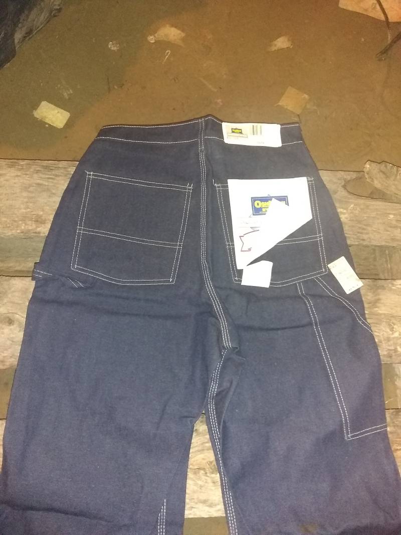 Vintage Deadstock Oshkosh Denim Work Wear Straight Leg Painter Jeans Männer Taille 26 27 28 29 Hose Hi Rise 1970 Ungewaschen Starr Hergestellt Usa von MitchAmericanvintage