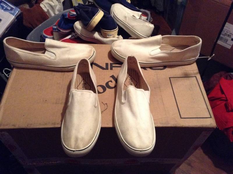 Vintage Deadstock Tred Lite Oder Trax 1970Er Loafer Boot Canvas Herren Gr. 7 10 12 Sneakers Schuhe Made Usa Pick 1 Wear T Shirt Jeanshose von MitchAmericanvintage