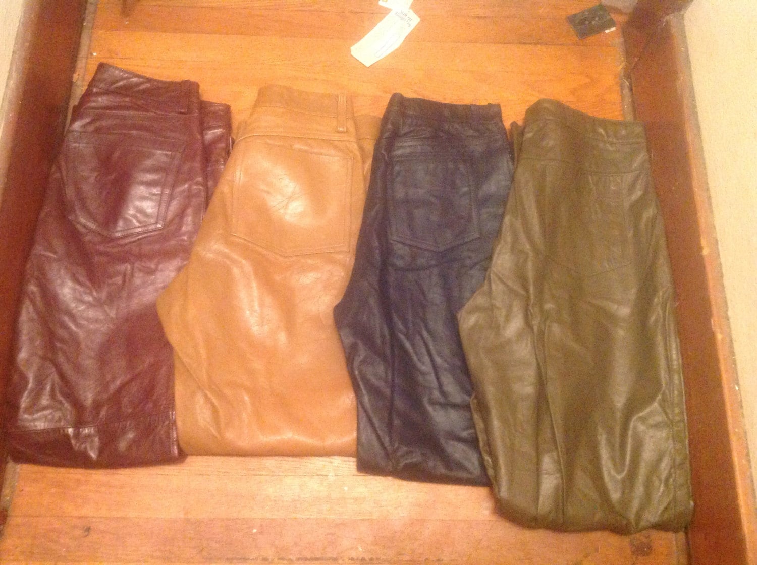 Vintage Deadstock Und Gebrauchtes Leder 1980Er Jeanshosen Hergestellt Usa Retro Rapper Motorrad Herren Damen Geht Mit Turnschuhen Pick 1 Paar von MitchAmericanvintage