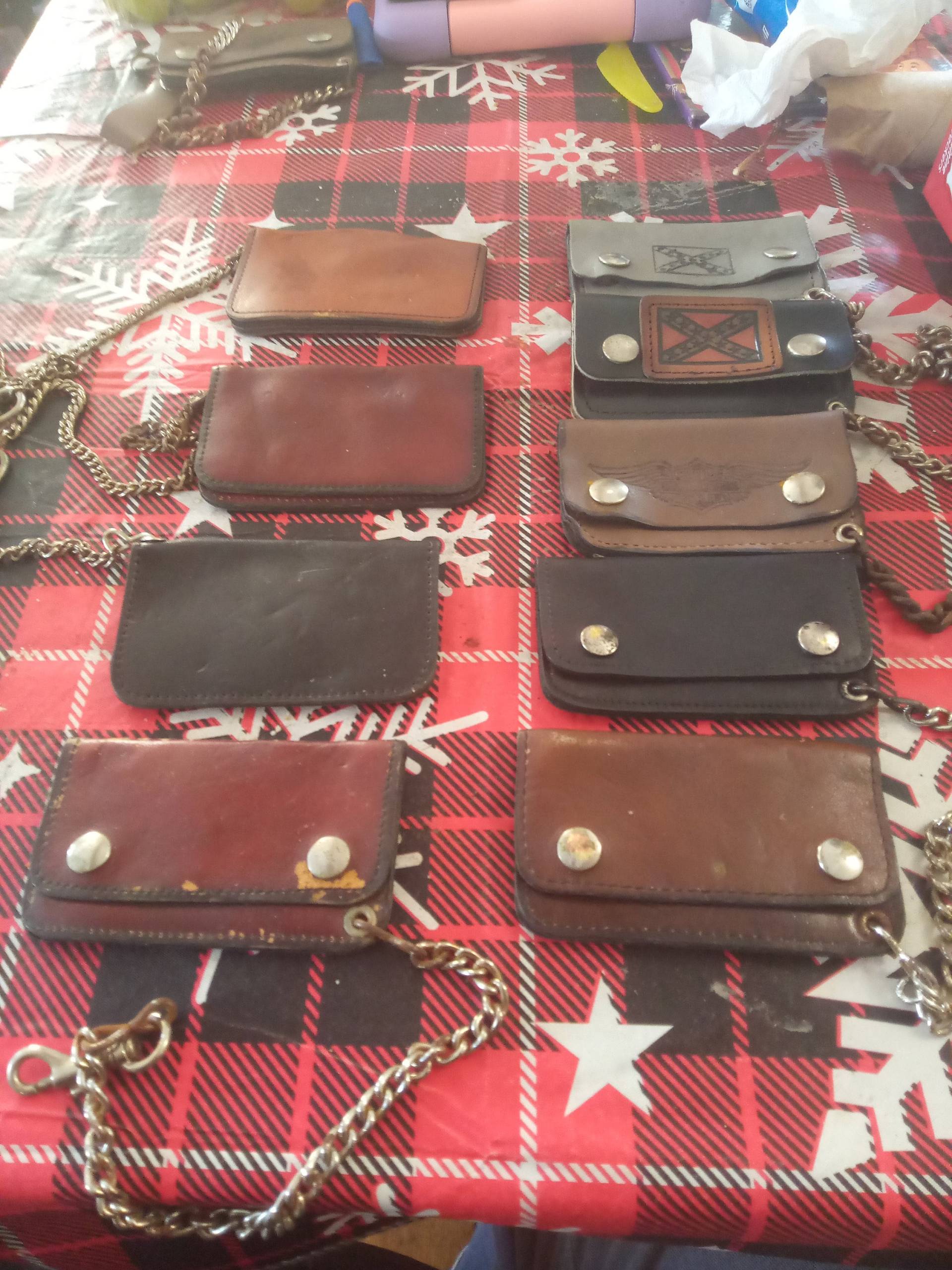 Vintage Harley Davidson Brieftaschen Deadstock 1970Er Jahre Tasche Leder Made Usa-Frauen Kette Pick 1 Biker Motorrad 1970 Tragen Jeans Stiefel Jacke von MitchAmericanvintage