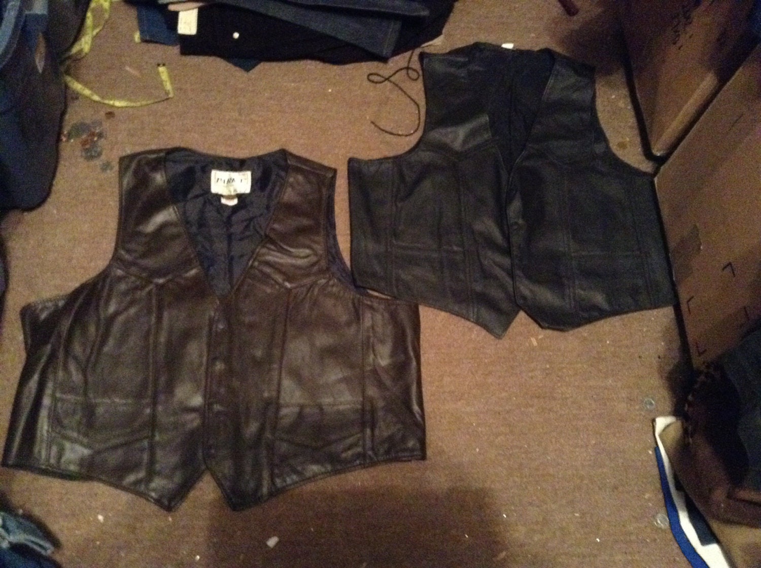 Vintage Herren Motorrad Weste Leder 1970Er Neu Alt Made Usa Nicht Jacke Oder Mantel Pick 1 Gr. 44 46 48 54 56 58 60 von MitchAmericanvintage