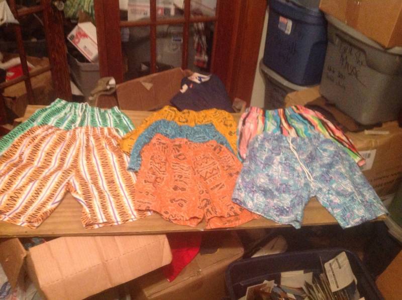 Vintage Herren Oder Jungen Größe Deadstock 1980 Badeanzüge Surf Shorts Badehose Marmeladen Neu Alt Pick 1 Paar Tragen Mit T-Shirts Strand Stile von MitchAmericanvintage