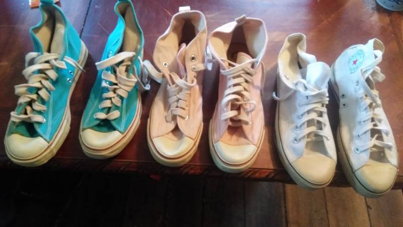 Vintage High Top Deadstock Canvas Herren Damen Turnschuhe Schuhe 1980Er Jahre Neue Alte Basketball Nicht Converse Kicks Pick 1 von MitchAmericanvintage