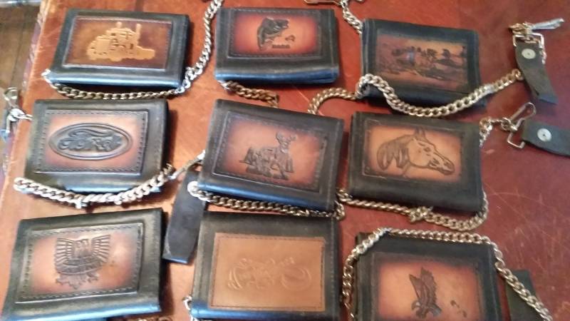 Vintage Leder Harley Davidson Brieftaschen Deadstock 1970Er Jahre Tasche Made Usa Herren Kette Pick 1 Fahrrad Motorrad Turnschuhe Schuhe Jeans Hosen von MitchAmericanvintage