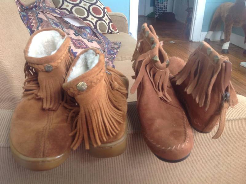 Vintage Pick 1 Mokassins Schuhe Nicht Stiefel Leder Herren Damen Made Usa Tragen Jeans T-Shirts Hose Jacke Mantel Kleid von MitchAmericanvintage