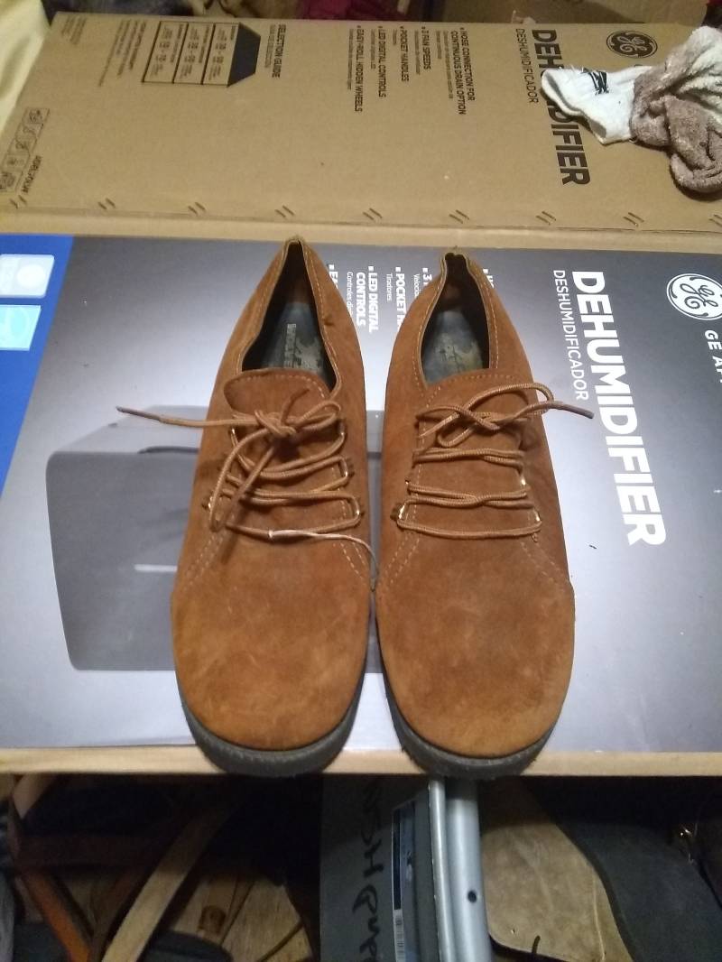 Wolverine Deadstock Vintage Schuh Made Usa Wildleder Stiefel Schuh New Old Men 8.5 9 9.5 Nos 1970 Pimp Retro Disco Wear T Shirt Jeanshose Jacke von MitchAmericanvintage