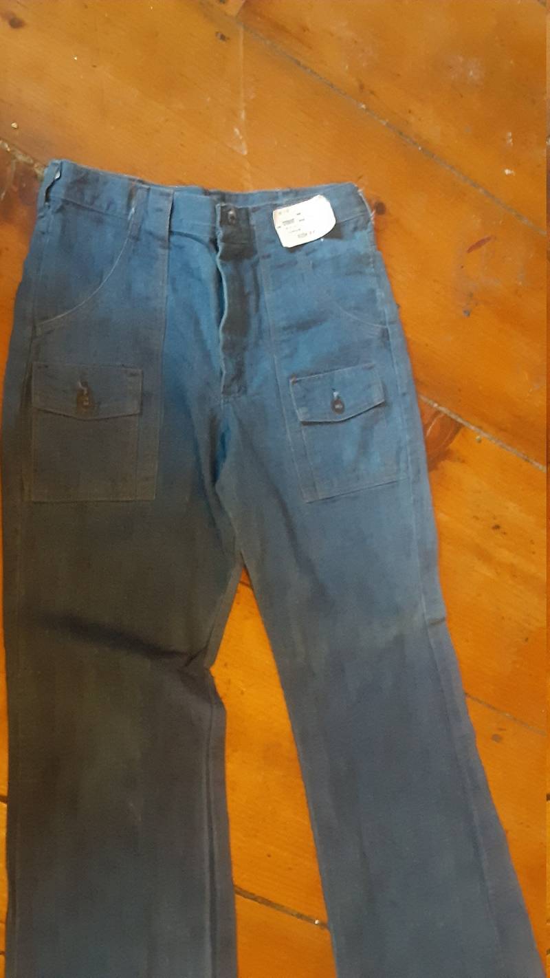 Wrangler Bush Nos Deadstock Vintage Jeans Hose Neu Vorgewaschene Baumwolle Denim Flare 1970 Männer 26x30 27x28 27x32 28x30 29x32 30x34 Sneaker Schuh von MitchAmericanvintage