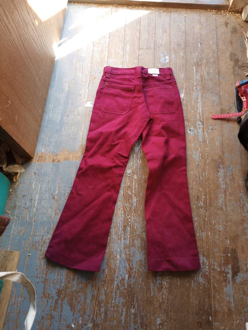 Wrangler Deadstock 1970 Vintage Aufnäher Tasche Jeans Baumwolle Made Usa Pant Zipper Front Herren 28x29 29x30 30x30 Sneaker T Shirt Schuhstiefel von MitchAmericanvintage