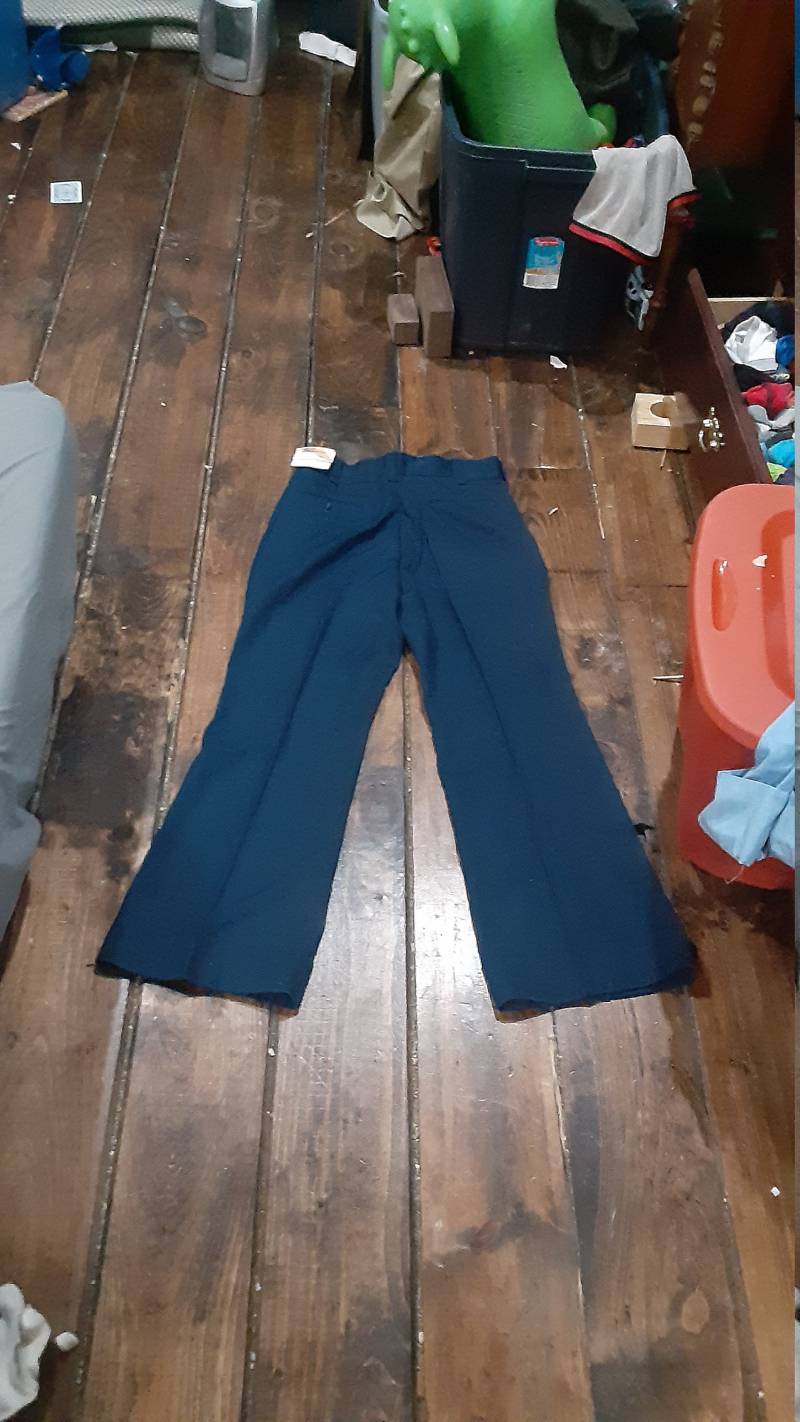 Wrangler Manschetten Vintage Deadstock Disco Herren Jean Usa Hose New Nos Poly Rayon Retro Bellbottom 32x30 Oder 34x30 Slax Schuh Sneaker Shirt Jacke von MitchAmericanvintage