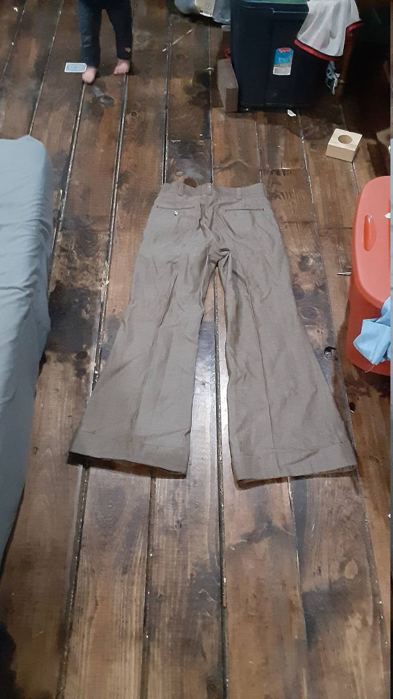 Wrangler Manschetten Vintage Deadstock Disco Herren Jeans Usa Hose New Old Poly Rayon Retro Bellbottoms 32x32 Slax Wear Schuhe Sneakers T-Shirt von MitchAmericanvintage