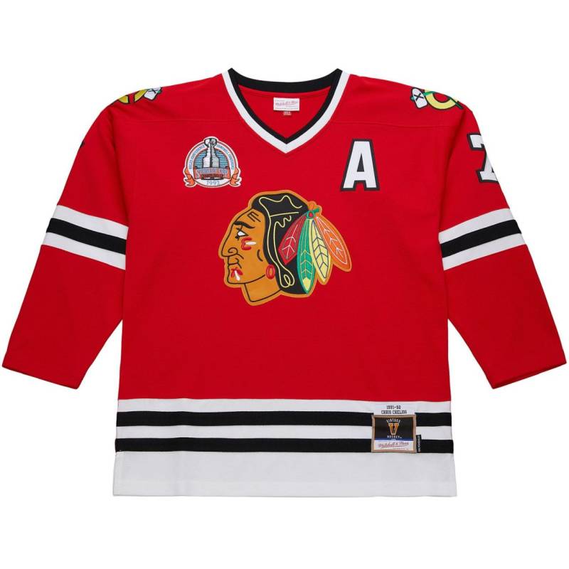Chris Chelios Chicago Blackhawks 1991 M&N NHL Jersey von Mitchell & Ness